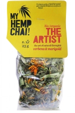MY HEMP CHAI! bio/organic THE ARTIST hemp herbal tea / konopný čaj s nechtíkom, verbenou a medovkou