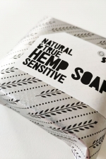 SUM Hemp Soap Sensitive, Natural&True 80 g / SUM Pravé konopné mydlo Sensitive, Natural&True, 80 g
