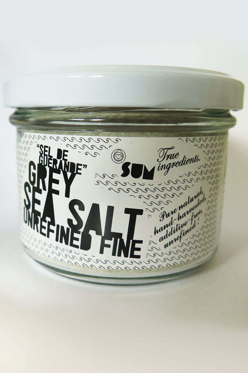 SUM unrefined true grey sea salt 150 g / SUM pravá nerafinovaná šedá morská soľ 150 g